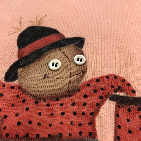 Vintage 80s Halloween Fall Scarecrow 1980s Sweatshirt Size S/M Hanes Made In USA - Picture 3 of 9